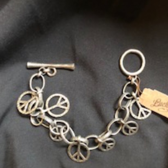 *HOST PICK* Lucky Brand Peace Sign Bracelet *NEW* - Picture 2 of 5